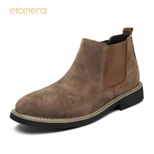 Leather Ankle Chelsea Boot – Khaki